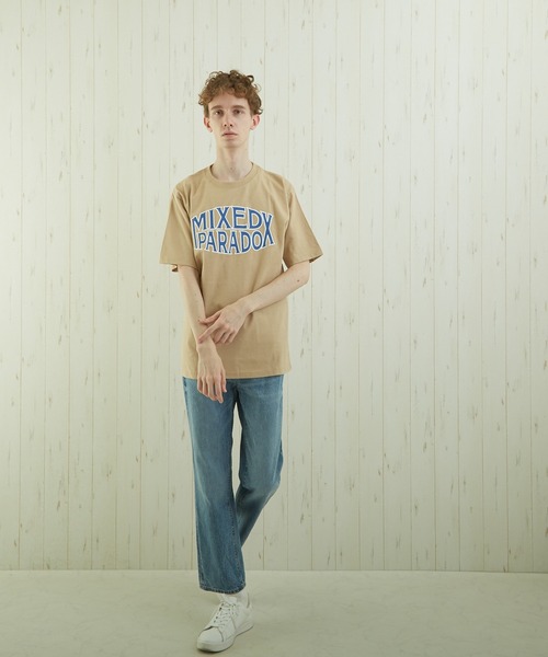TONE SELECT WEAR(トーンセレクトウェア)の「【TONE BY AS】カレッジプリントTEE(BL)(Tシャツ/カットソー・メンズ・ベージュ/杢グレー/スミクロ・MEDIUM/LARGE)」の16枚目の写真