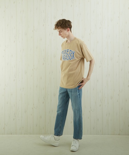 TONE SELECT WEAR(トーンセレクトウェア)の「【TONE BY AS】カレッジプリントTEE(BL)(Tシャツ/カットソー・メンズ・ベージュ/杢グレー/スミクロ・MEDIUM/LARGE)」の19枚目の写真