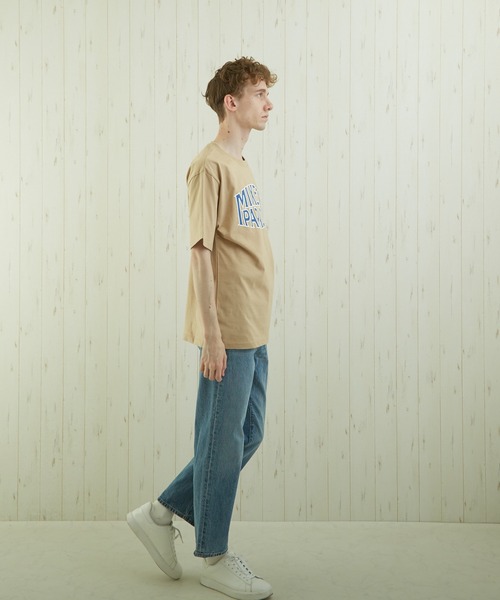TONE SELECT WEAR(トーンセレクトウェア)の「【TONE BY AS】カレッジプリントTEE(BL)(Tシャツ/カットソー・メンズ・ベージュ/杢グレー/スミクロ・MEDIUM/LARGE)」の14枚目の写真