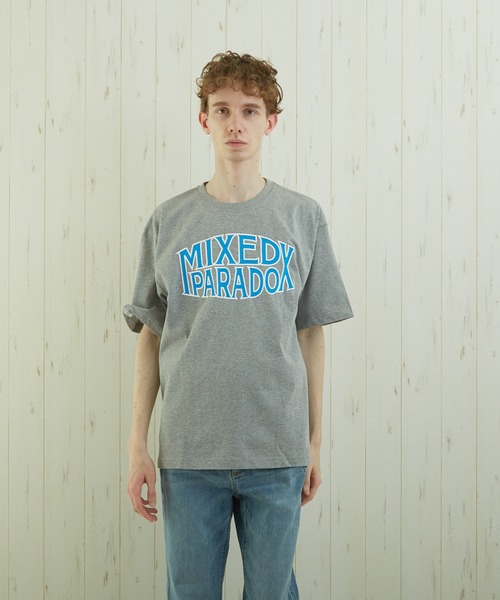 TONE SELECT WEAR(トーンセレクトウェア)の「【TONE BY AS】カレッジプリントTEE(BL)(Tシャツ/カットソー・メンズ・ベージュ/杢グレー/スミクロ・MEDIUM/LARGE)」の17枚目の写真