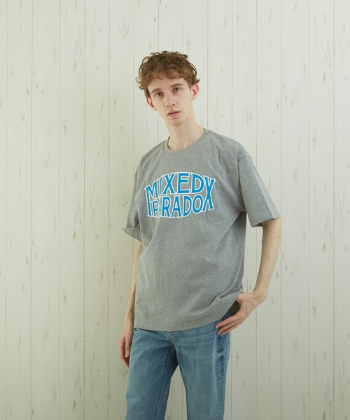 TONE SELECT WEAR(トーンセレクトウェア)の「【TONE BY AS】カレッジプリントTEE(BL)(Tシャツ/カットソー・メンズ・ベージュ/杢グレー/スミクロ・MEDIUM/LARGE)」の20枚目の写真