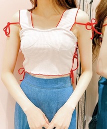 lilLilly | サイドリボンリブビスチェ(その他トップス)