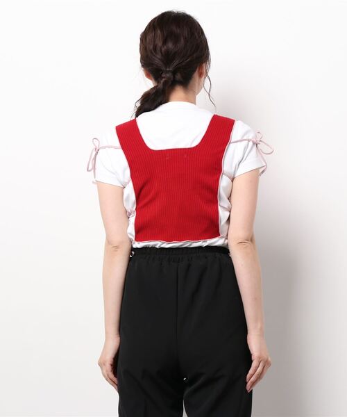 lilLilly(リルリリー)の「サイドリボンリブビスチェ(その他トップス・レディース・ホワイト/ブラック/レッド/ピンク・FREE)」の15枚目の写真
