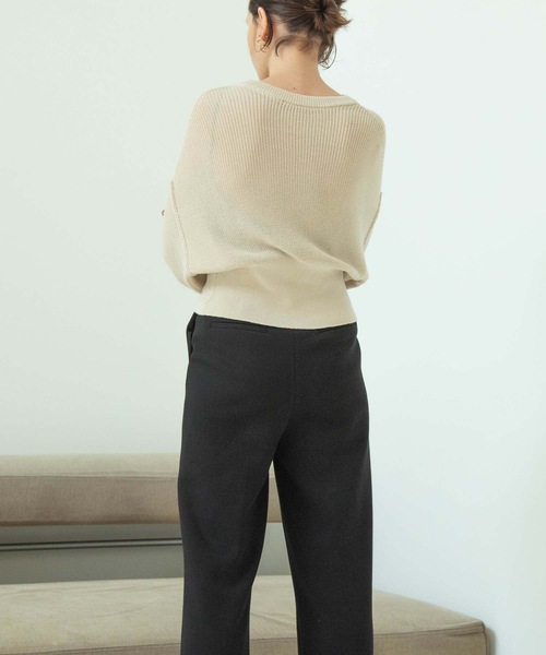 ANT（アント）の「コンストラクトシルエットニット【ANT】（ニット/セーター・レディース・ブラック/ベージュ/カーキ・FREE）」の12枚目の写真