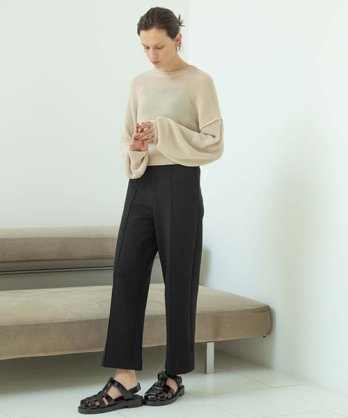 ANT（アント）の「コンストラクトシルエットニット【ANT】（ニット/セーター・レディース・ブラック/ベージュ/カーキ・FREE）」の9枚目の写真