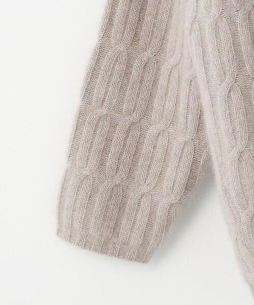 BRACTMENT（ブラクトメント）の「＜BRACTMENT(ブラクトメント)＞BM ケーブル深Vネック プルオーバー（ニット/セーター・レディース・モカ/ナチュラル/ケリー・FREE）」の13枚目の写真