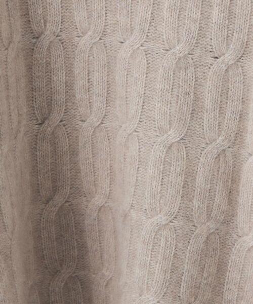 BRACTMENT（ブラクトメント）の「＜BRACTMENT(ブラクトメント)＞BM ケーブル深Vネック プルオーバー（ニット/セーター・レディース・モカ/ナチュラル/ケリー・FREE）」の15枚目の写真