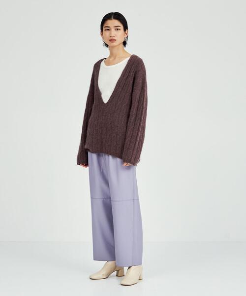 BRACTMENT（ブラクトメント）の「＜BRACTMENT(ブラクトメント)＞BM ケーブル深Vネック プルオーバー（ニット/セーター・レディース・モカ/ナチュラル/ケリー・FREE）」の10枚目の写真