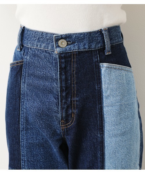 RODEO CROWNS WIDE BOWL（ロデオクラウンズワイドボウル）の「switching denim ﾊﾟﾝﾂ（デニムパンツ・レディース・ブルー・SMALL/MEDIUM/X-SMALL）」の6枚目の写真