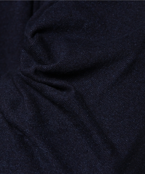 WEGO（ウィゴー）の「WEGO/カットデニムショップコート（ステンカラーコート・メンズ・ダークインディゴブルー/インディゴブルー・MEDIUM/LARGE）」の12枚目の写真