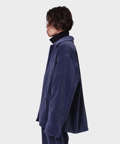 marka（マーカ）の「marka / マーカ：【ONLY ARK】別注 COVER ALL - 9wale corduroy -：M21F-08BL01C[COR]（ブルゾン・メンズ・ネイビー・1/2/3）」の15枚目の写真