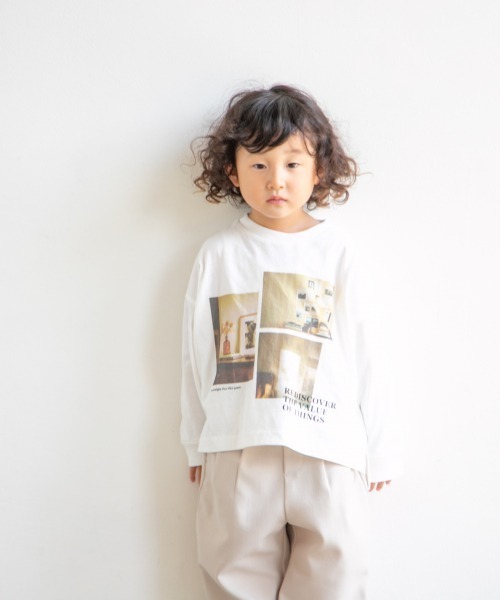 LOWRYS FARM(ローリーズファーム)の「アソートフォトロンTLS 227998(Tシャツ/カットソー・キッズ・チャコールグレー/オフホワイト/ホワイト系その他・110cm/120cm/130cm/140cm/150cm)」の1枚目の写真