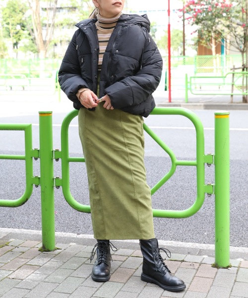 ap retro（アプレトロ）の「エコダウンブルゾン（ダウンジャケット/コート・レディース・アイボリー/ブラック/ベージュ・FREE）」の19枚目の写真