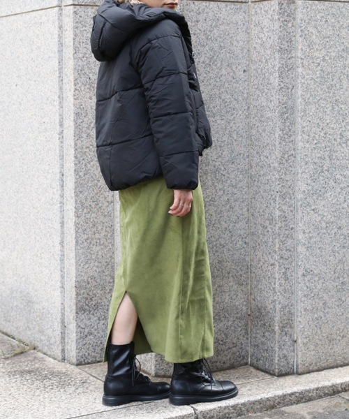 ap retro（アプレトロ）の「エコダウンブルゾン（ダウンジャケット/コート・レディース・アイボリー/ブラック/ベージュ・FREE）」の10枚目の写真