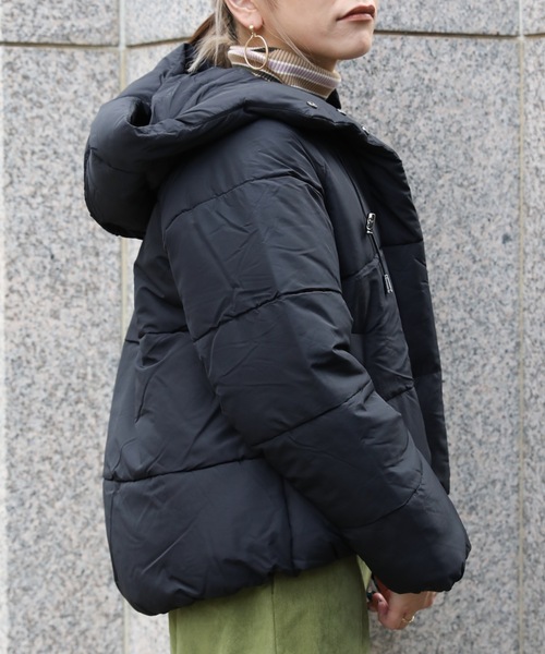 ap retro（アプレトロ）の「エコダウンブルゾン（ダウンジャケット/コート・レディース・アイボリー/ブラック/ベージュ・FREE）」の9枚目の写真