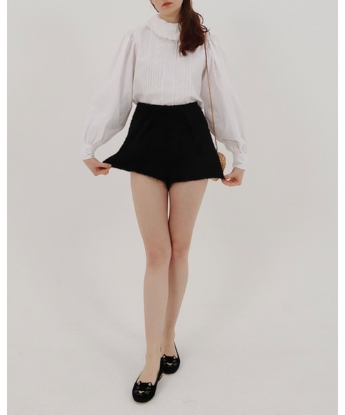 epine（エピヌ）の「classical high neck lace blouse（シャツ