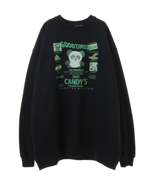 Candy Stripper（キャンディストリッパー）の「GOODTIMES SWEAT ワンピース（ワンピース・レディース・ブラック/パープル/アイボリー・2）」の9枚目の写真