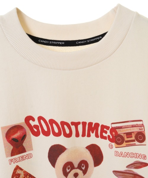 Candy Stripper（キャンディストリッパー）の「GOODTIMES SWEAT ワンピース（ワンピース・レディース・ブラック/パープル/アイボリー・2）」の4枚目の写真