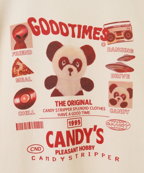 Candy Stripper（キャンディストリッパー）の「GOODTIMES SWEAT ワンピース（ワンピース・レディース・ブラック/パープル/アイボリー・2）」の8枚目の写真