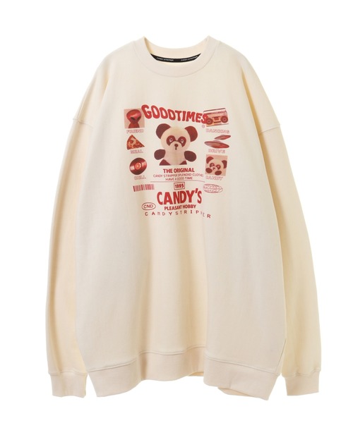 Candy Stripper（キャンディストリッパー）の「GOODTIMES SWEAT ワンピース（ワンピース・レディース・ブラック/パープル/アイボリー・2）」の10枚目の写真