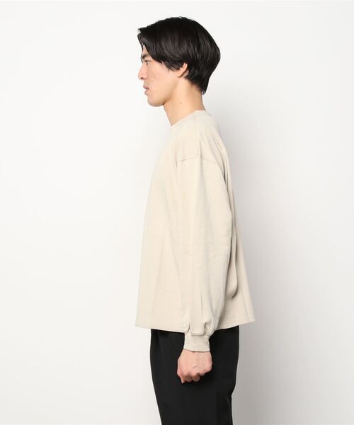 Universal Style Wear(ユニバーサルスタイルウェア)の「Universal Style Wear ヘビースムース サイドタック ロンT(Tシャツ/カットソー・メンズ・グレイッシュベージュ/ブラック/ホワイト/オリーブ・MEDIUM/LARGE/X-LARGE)」の13枚目の写真