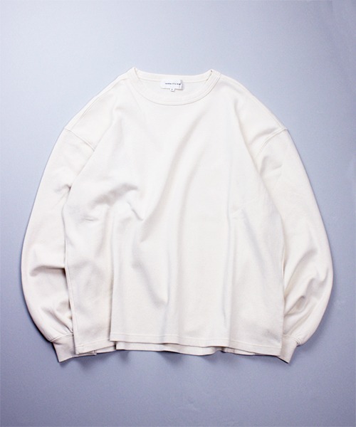 Universal Style Wear(ユニバーサルスタイルウェア)の「Universal Style Wear ヘビースムース サイドタック ロンT(Tシャツ/カットソー・メンズ・グレイッシュベージュ/ブラック/ホワイト/オリーブ・MEDIUM/LARGE/X-LARGE)」の22枚目の写真
