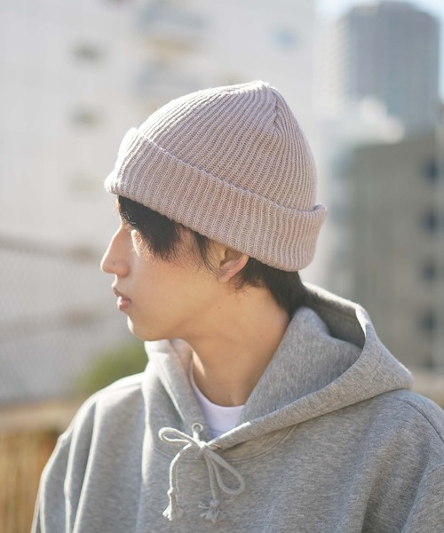 THRASHER（スラッシャー）の「FLAME LOGO RIB BEANIE/スラッシャーニットキャップ・ビーニー（ニットキャップ/ビーニー・メンズ・ブラック/ベージュ/ライトパープル/ライトグレー・FREE）」の12枚目の写真