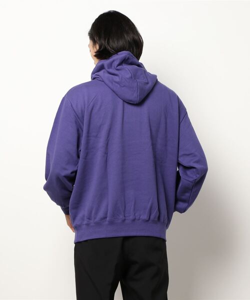 VISION STREET WEAR(ヴィジョンストリートウェア)の「【VISION STREET WEAR/ビジョンストリートウェア】ベロアワッペン裏毛フーディープルパーカー/トレーナー/コットン100%(パーカー・メンズ・パープル/チャコールグレー/ワイン/グレー/アイボリー・LARGE/MEDIUM/X-LARGE)」の7枚目の写真