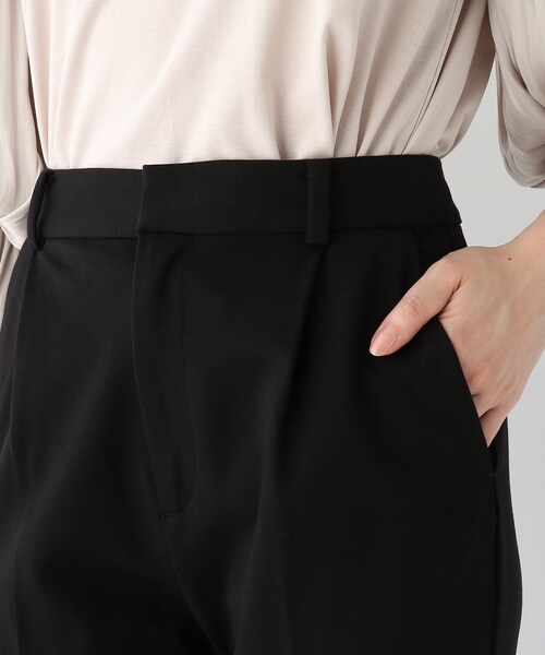 index（インデックス）の「◆DELEGANT ポンチテーパードパンツ【WEB限定アイテム】（スーツパンツ・レディース・ブラック系1/ブラック/ダークグレー・38/42/36/40）」の9枚目の写真