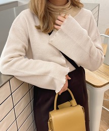 【apres jour clair】ワッフルニットカーディガン