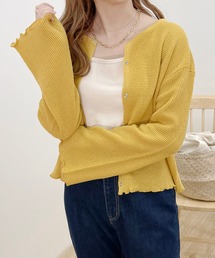 apres jour clair | 【apres jour clair】ワッフルニットカーディガン(Tシャツ/カットソー)