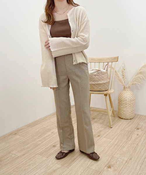 apres jour clair(アプレジュールクレア)の「【apres jour clair】ワッフルニットカーディガン(Tシャツ/カットソー・レディース・ベージュ/アイボリー/クリーム・フリー/X-LARGE)」の22枚目の写真