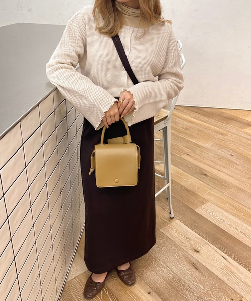 apres jour clair(アプレジュールクレア)の「【apres jour clair】ワッフルニットカーディガン(Tシャツ/カットソー・レディース・ベージュ/アイボリー/クリーム・フリー/X-LARGE)」の8枚目の写真