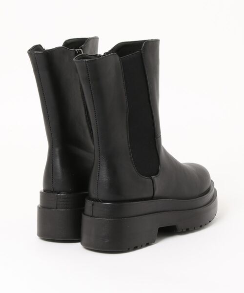 Shoes in Closet(シューズインクローゼット)の「軽量厚底 2段ソール サイドゴア ブーツ 2697(ブーツ・レディース・ブラック/ダークブラウン/アイボリー・LL/S/M/L/3L/XS)」の4枚目の写真