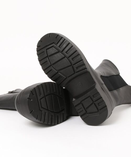 Shoes in Closet(シューズインクローゼット)の「軽量厚底 2段ソール サイドゴア ブーツ 2697(ブーツ・レディース・ブラック/ダークブラウン/アイボリー・LL/S/M/L/3L/XS)」の5枚目の写真