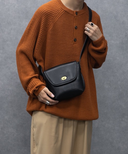 kutir（クティール）の「レトロショルダーバッグ（ショルダーバッグ・メンズ・ブラック/グリーン/ダークブラウン/イエロー・FREE）」の13枚目の写真