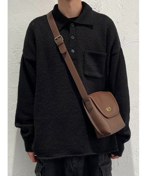 kutir（クティール）の「レトロショルダーバッグ（ショルダーバッグ・メンズ・ブラック/グリーン/ダークブラウン/イエロー・FREE）」の20枚目の写真