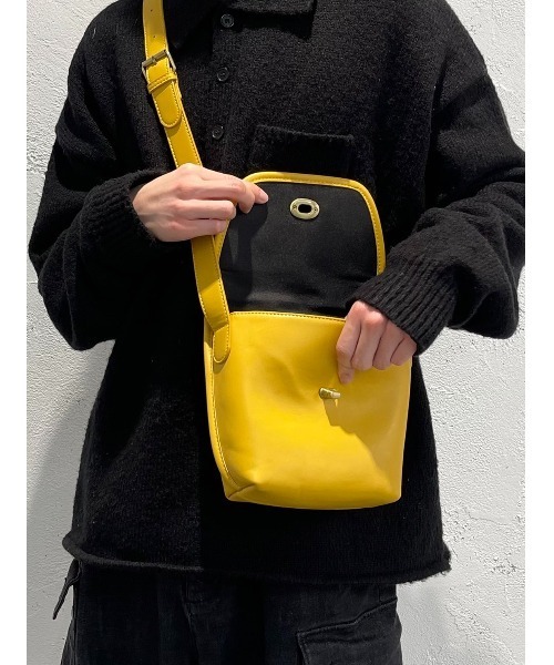 kutir（クティール）の「レトロショルダーバッグ（ショルダーバッグ・メンズ・ブラック/グリーン/ダークブラウン/イエロー・FREE）」の22枚目の写真