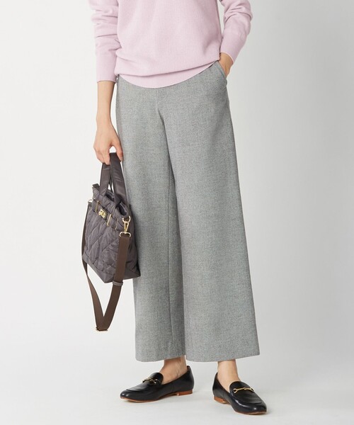 J.PRESS(ジェイプレス)の「【洗える】チェルビック ストレート パンツ(その他パンツ・レディース・ネイビー系/ダークブラウン系/ライトグレー系・T15/T13)」の2枚目の写真