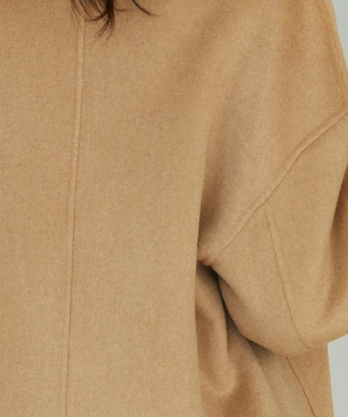 SAISON DE PAPILLON（セゾンドパピヨン）の「ウール混ダブルフェイスPコート（ピーコート・レディース・ブラウン/ベージュ・フリー）」の17枚目の写真