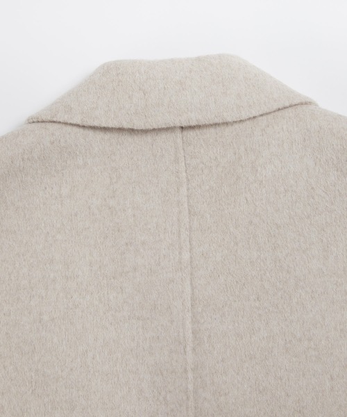SAISON DE PAPILLON（セゾンドパピヨン）の「ウール混ダブルフェイスPコート（ピーコート・レディース・ブラウン/ベージュ・フリー）」の8枚目の写真