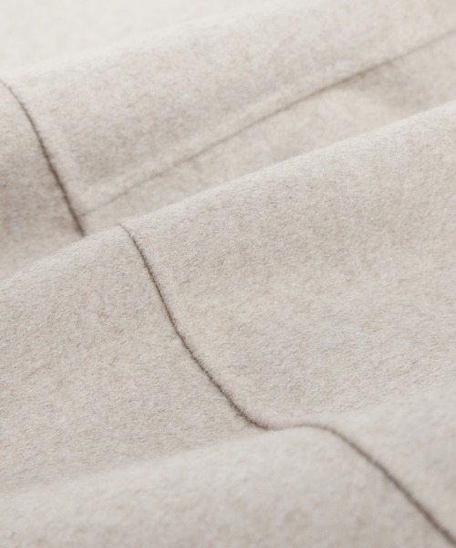 SAISON DE PAPILLON（セゾンドパピヨン）の「ウール混ダブルフェイスPコート（ピーコート・レディース・ブラウン/ベージュ・フリー）」の22枚目の写真