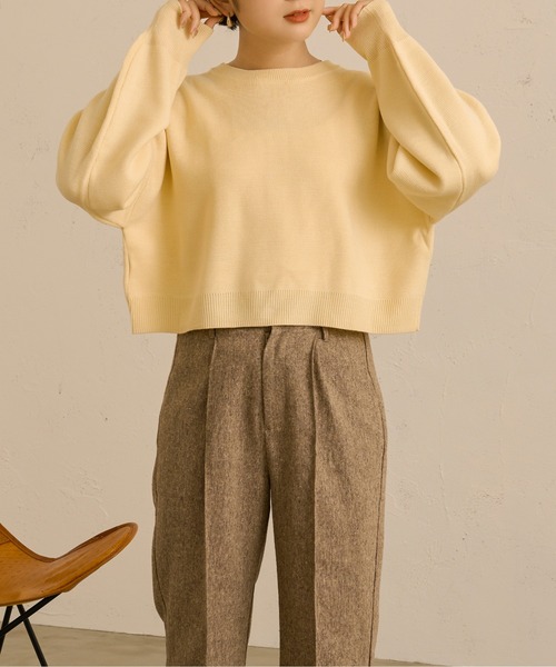 Ambre Neige（アンブルネージュ）の「2WAYドットボタンカーデ／【WEB/EC限定商品】（カーディガン/ボレロ・レディース・ダークブラウン/アイボリー・FREE）」の8枚目の写真