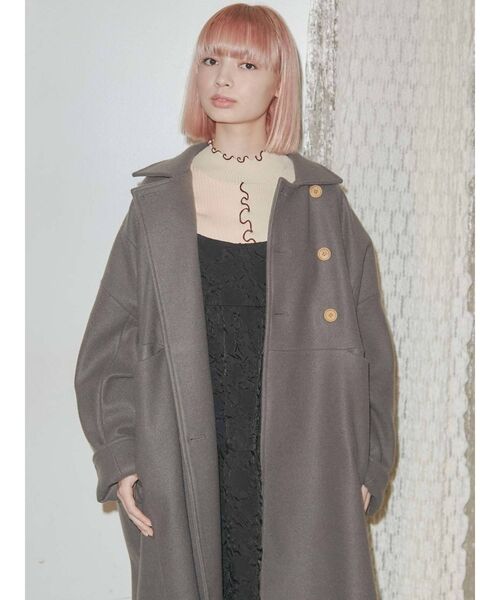 merry jenny（メリージェニー）の「more more loose コート（その他アウター・レディース・ブラック/オリーブ・FREE）」の12枚目の写真
