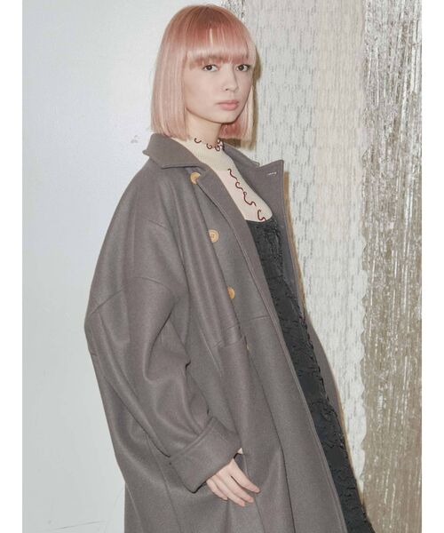 merry jenny（メリージェニー）の「more more loose コート（その他アウター・レディース・ブラック/オリーブ・FREE）」の15枚目の写真
