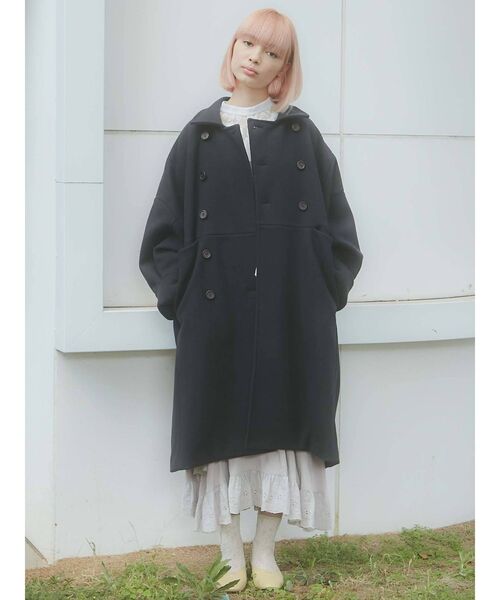 merry jenny（メリージェニー）の「more more loose コート（その他アウター・レディース・ブラック/オリーブ・FREE）」の16枚目の写真