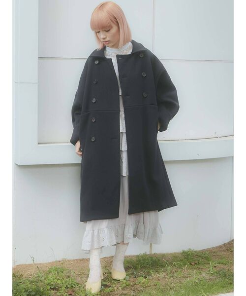 merry jenny（メリージェニー）の「more more loose コート（その他アウター・レディース・ブラック/オリーブ・FREE）」の18枚目の写真