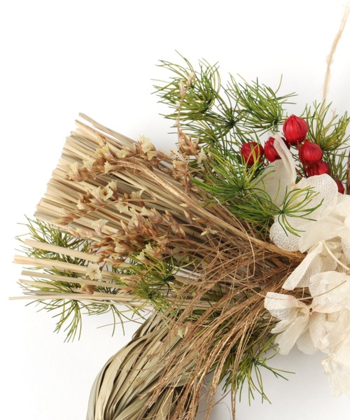 studio CLIP（スタディオクリップ）の「しめ縄リース【晴れの日】（インテリア雑貨・レディース・ホワイト/パープル/ピンク・FREE）」の5枚目の写真