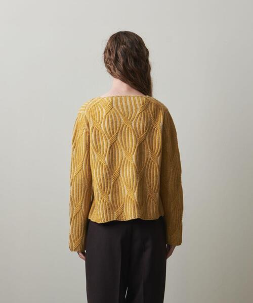 Steven Alan(スティーブンアラン)の「<Steven Alan>WOOL CASHMERE BICOLOR KNIT/ニット(ニット/セーター・レディース・ライトブルー/イエロー・FREE)」の7枚目の写真