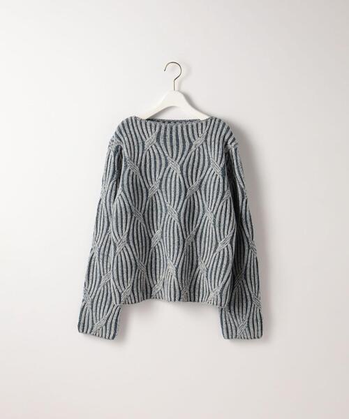 Steven Alan(スティーブンアラン)の「<Steven Alan>WOOL CASHMERE BICOLOR KNIT/ニット(ニット/セーター・レディース・ライトブルー/イエロー・FREE)」の9枚目の写真